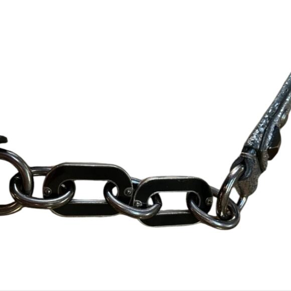 COACH Limited ED KRISTIN GRAY‎ METALLIC SILVER GUNMETAL NUBUCK SUEDE BAG Purse - Picture 9 of 16